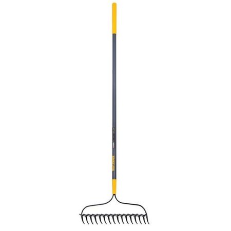 TRUE TEMPER AMES-True Temper 34981969 28253100 16T Double Bow Rake with 57 in. Fiberglass Handle 34981969